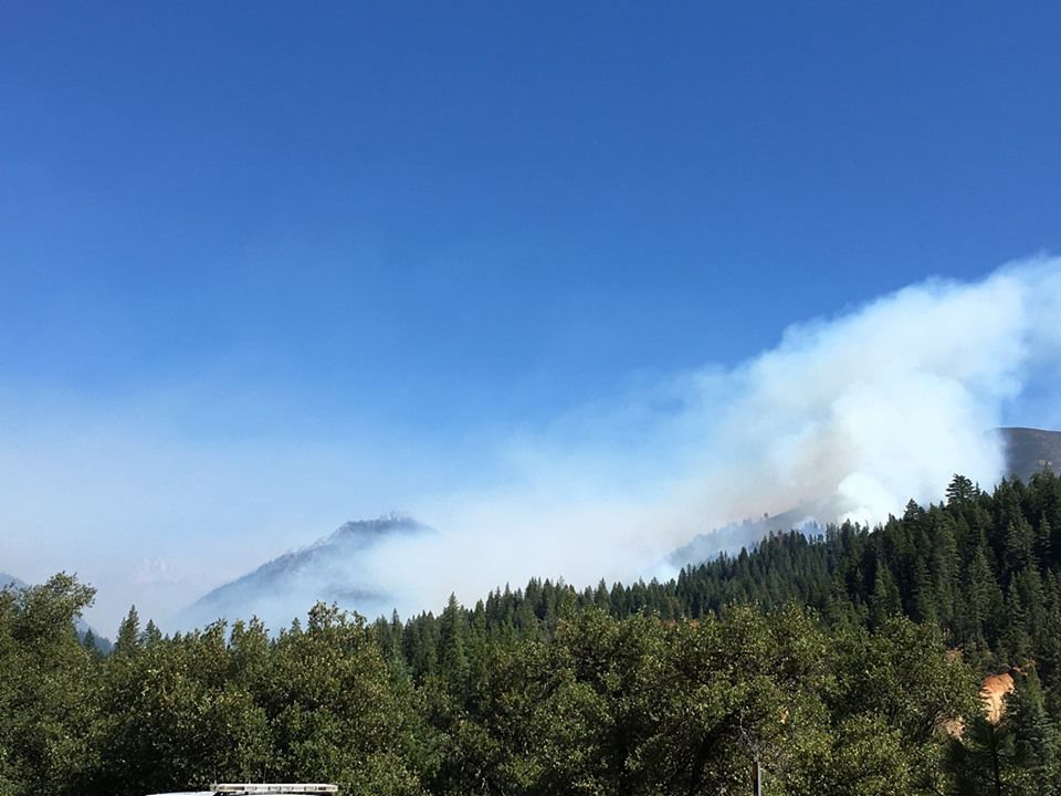 Middle fire plume